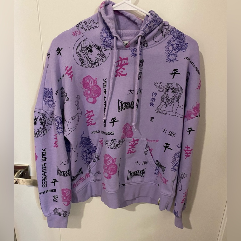 Puff Puff AOP Hoodie Size Medium